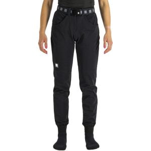 Sportful Hlače Xplore W Black – raztegljive ženske hlače z žepi za vsakdanjo uporabo.