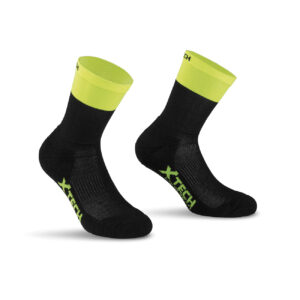 Xtech športne nogavice XT121 v črno rumeni barvi - visoke športne nogavice