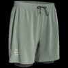 Bjorn Daehlie kratke hlače Run 2 in 1 zelene - moške športne kratke hlače.