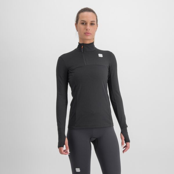 Sportful Majica Cardio Tech Wmn Black – dolga športna majica za ženske.