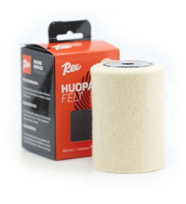 Rex Roto Felt 100mm – roto krtača za poliranje drsnih voskov s klobučevino.
