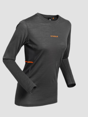 Bjorn Daehlie žensko športno perilo performance wool long sleeve black - Tehnična majica