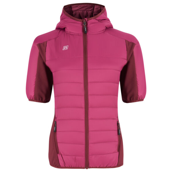 Noname 3/4 Jakna Ski Wmn Wine Red – ženska športna jakna s kapuco in zaščito pred vetrom ter vodo.