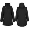 Noname Jakna Wass Padded Parka WO Black – zimska jakna z izolirano kapuco in TPU premazom za odpornost proti vodi.