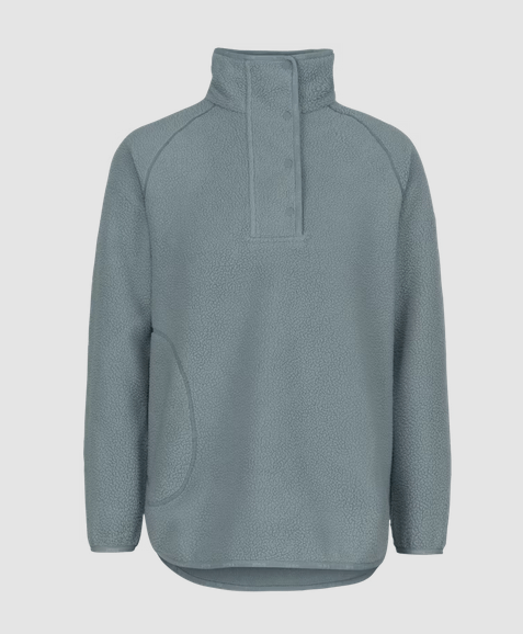 Johaug pulover fusion pile oversized green blue - ženski flis pulover