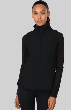 Johaug brezrokavnik fusion pile black - puhast brezrokavnik