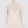Johaug peilo majica Aerial woolmix half zip 2.0 beige - športno perilo