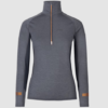 Johaug peilo majica Aerial woolmix half zip 2.0 blue- športno perilo