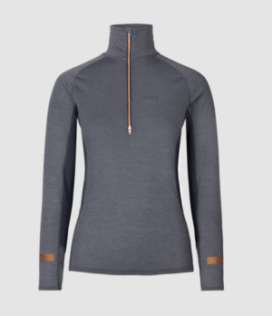Johaug peilo majica Aerial woolmix half zip 2.0 blue- športno perilo