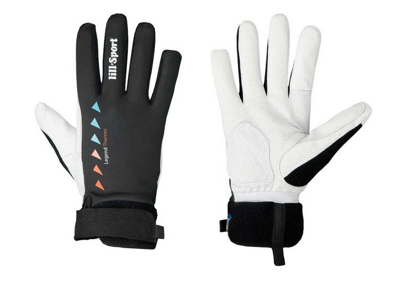 Lillsport rokavice legend thermo black - tekaške rokavice