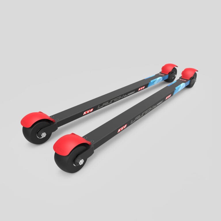 KV+ Launch Pro CL aluminijaste tekaške rolke z različnimi hitrostmi koles.