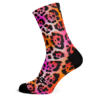 Sox nogavice electric leopard pink- visoke športne nogavice.
