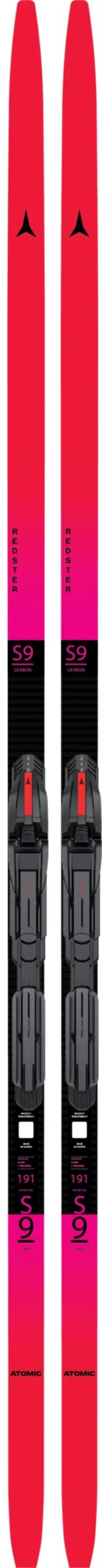 Atomic Tekaške Smuči Redster S9 Carbon UNI Med – lahke tekmovalne drsalne smuči z jedrom Innowave Core in BI 6000 osnovo.