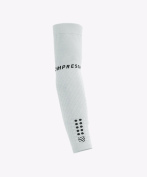 Compressport kompresijski rokavi white