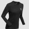 Bjorn Daehlie majica long sleeve black - dolga ženska športna majica
