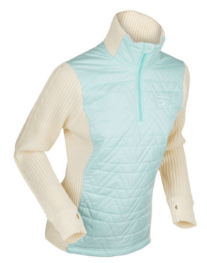 Bjorn Daehlie volneni pulover Comfy W Blue Half Zip - ženski športni pulover za hladne dni